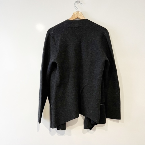 Eileen Fisher Wool Drape Cardigan Sweater - Picture 4 of 14